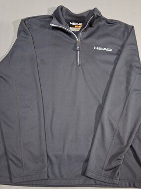 Men's Head 1/4 zip pullover size large dark gray